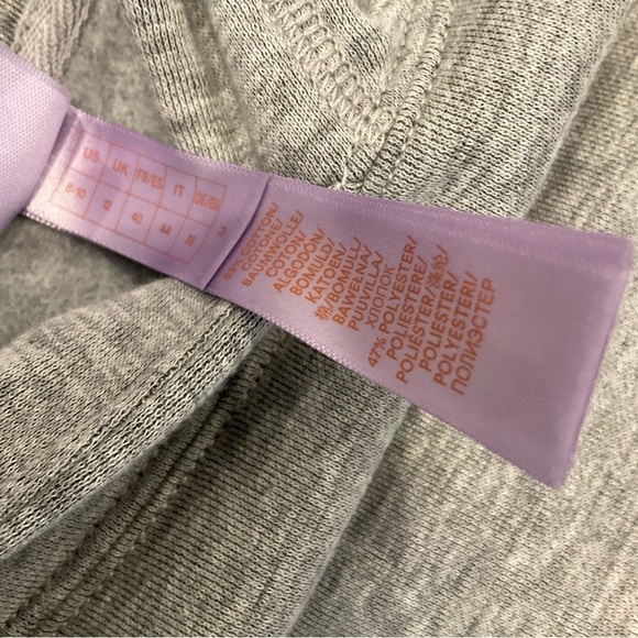 NWT Savage x Fenty Xssential Crop Hoodie Pullover Embroidered Logo Grey Sz 8-10 - Picture 12 of 12